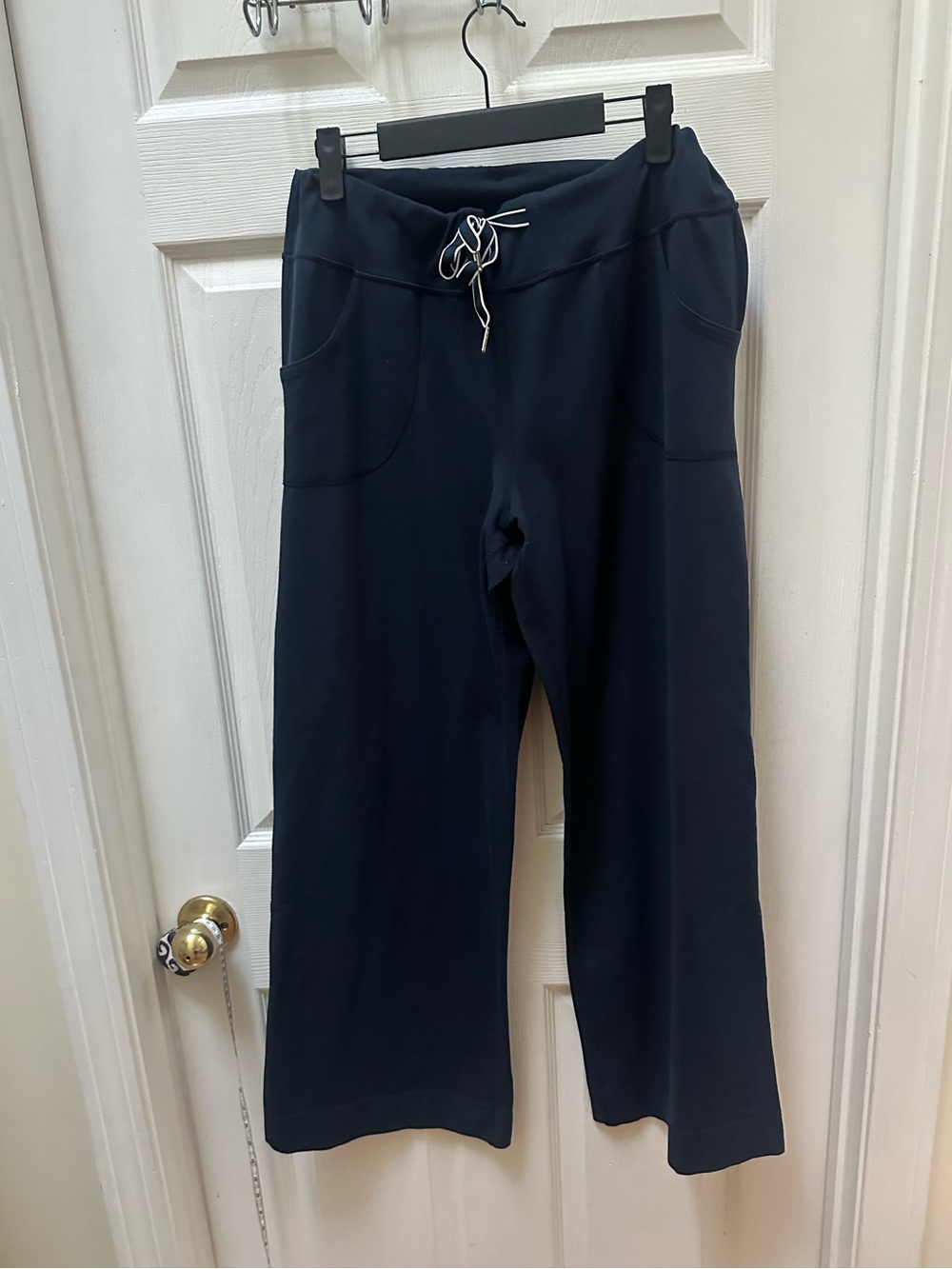 Lululemon Navy blue Wide Leg Drawstring Pants yoga sweatpants 10